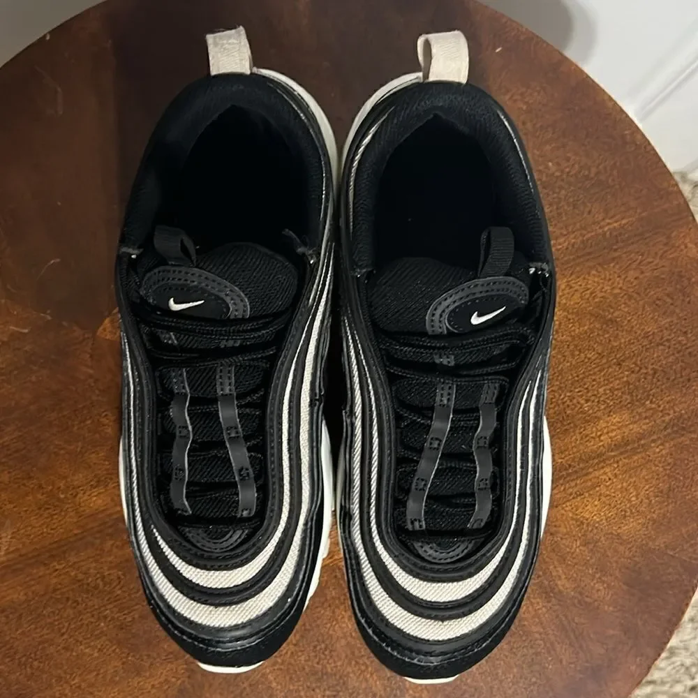 🔥🔥‎ NIKE AIR MAX 97 Running Shoes - Black/White - Women Sz 7 - EXCELLENT